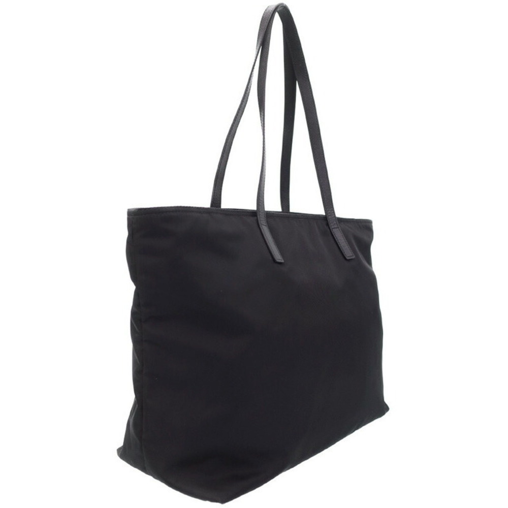 Prada Shoulder Vela Tessuto Tote Black Bag